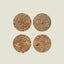 Cork Coasters | Twist Green | Round