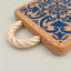 Cork Trivet with Rope Handle | Tille Design | Square 15x15cm