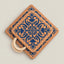 Set of 2 Cork Trivets with Rope Handle | Tile Design | Square
