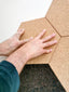 Hexagon Cork Notice Board Self Adhesive Wall Tiles