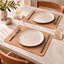 Set of 4 Rectangular Cork Placemats + Coasters | Natural