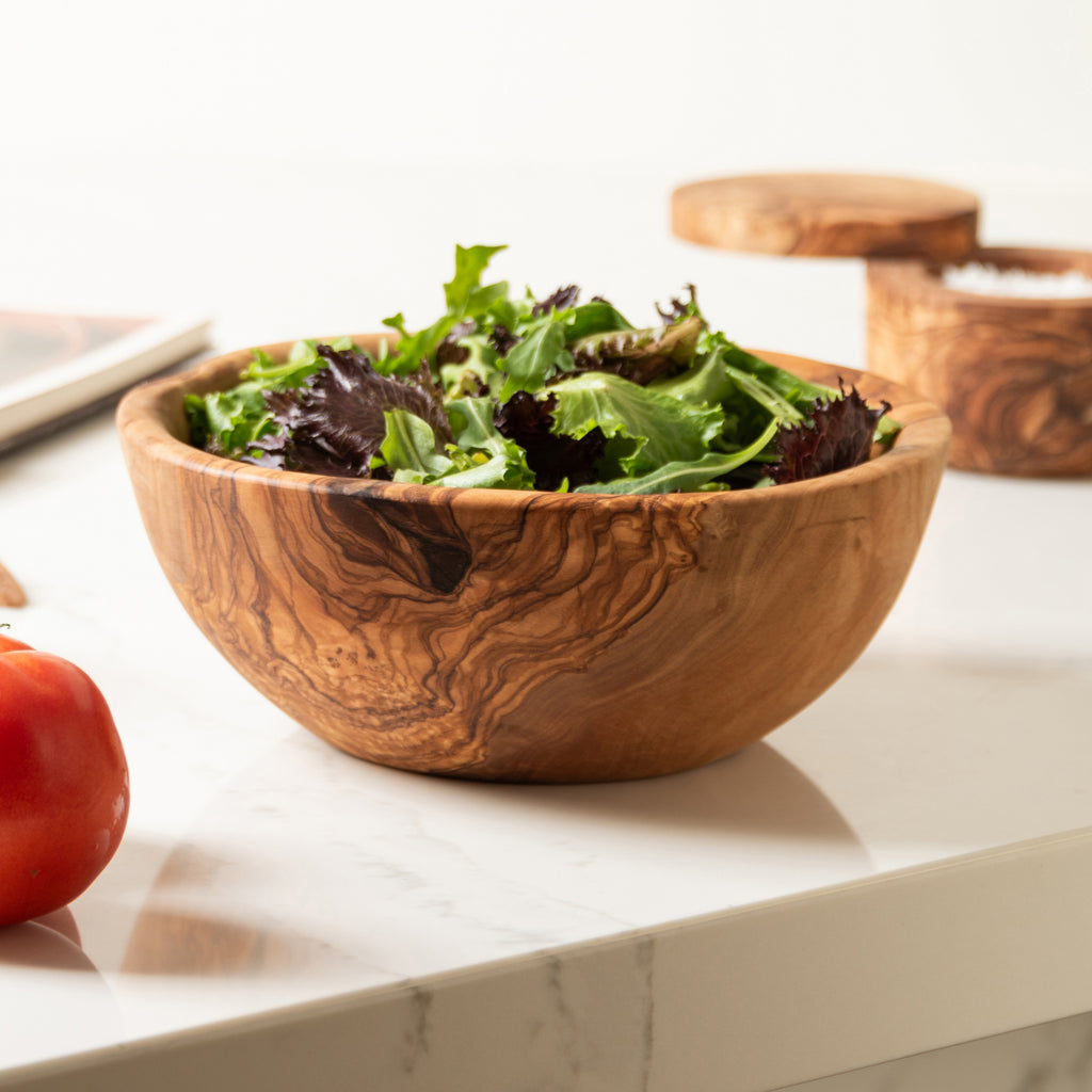 Olive Wood Salad and Fruit Bowl