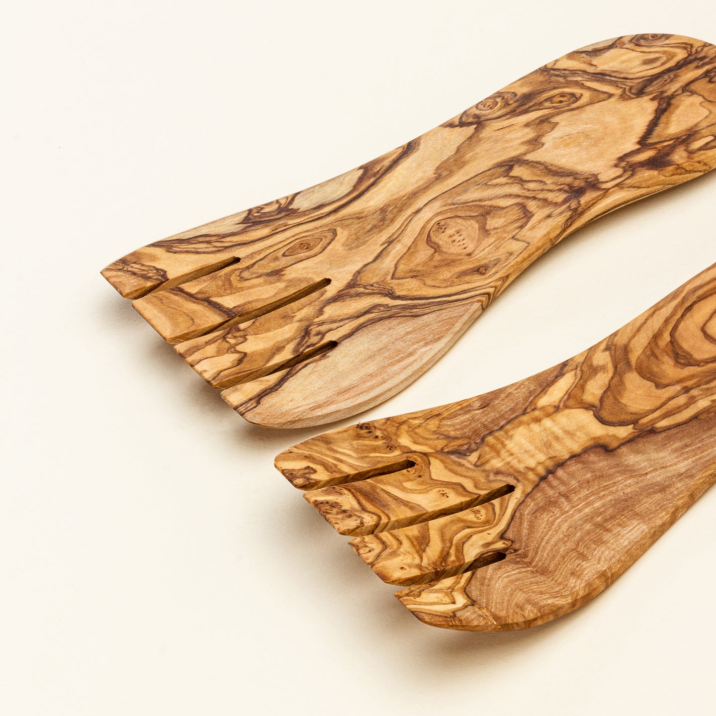 Sono Wood Hand Salad Servers