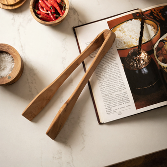 Olive Wood Tongs