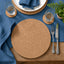 Premium Cork Placemats + Coasters | Natural | Round