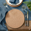 Premium Cork Placemats | Natural | Round