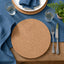 Premium Cork Placemats | Natural | Round