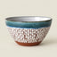 Terracotta Salad Bowl  | Aroma Blue & White