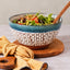 Terracotta Salad Bowl  | Aroma Blue & White