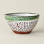 Terracotta Salad Bowl  | Aroma Green & White