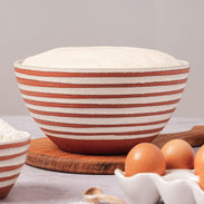 Terracotta Salad Bowl  | Aroma White