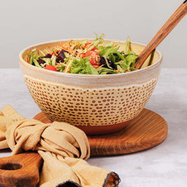 Terracotta Salad Bowl  | Aroma Yellow