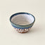 Set of 2 Terracotta Regular Bowls  | Aroma Blue & White