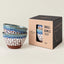 Set of 2 Terracotta Regular Bowls  | Aroma Blue & White