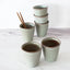 Set of 2 Stoneware Espresso Coffee Cups | Breezy Green