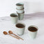 Set of 2 Stoneware Espresso Coffee Cup | Breezy Green