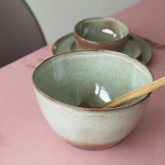 Stoneware Salad Bowl | Breezy Green
