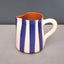 Terracotta Bold Stripe Mini Jug | Blue