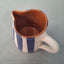 Terracotta Bold Stripe Mini Jug | Blue