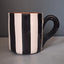 Terracotta Bold Stripes Mug | Black