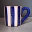 Set of 2 His and Hers Terracotta Bold Stripes Mugs