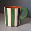 Terracotta Bold Stripes Mug | Green