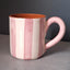 Terracotta Bold Stripes Mug | Pink