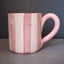 Terracotta Bold Stripes Mug | Pink