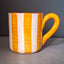 Set of 4 Terracotta Bold Stripes Mugs
