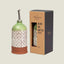 Terracotta Olive Oil Dispenser Bottle | Aroma Green & White