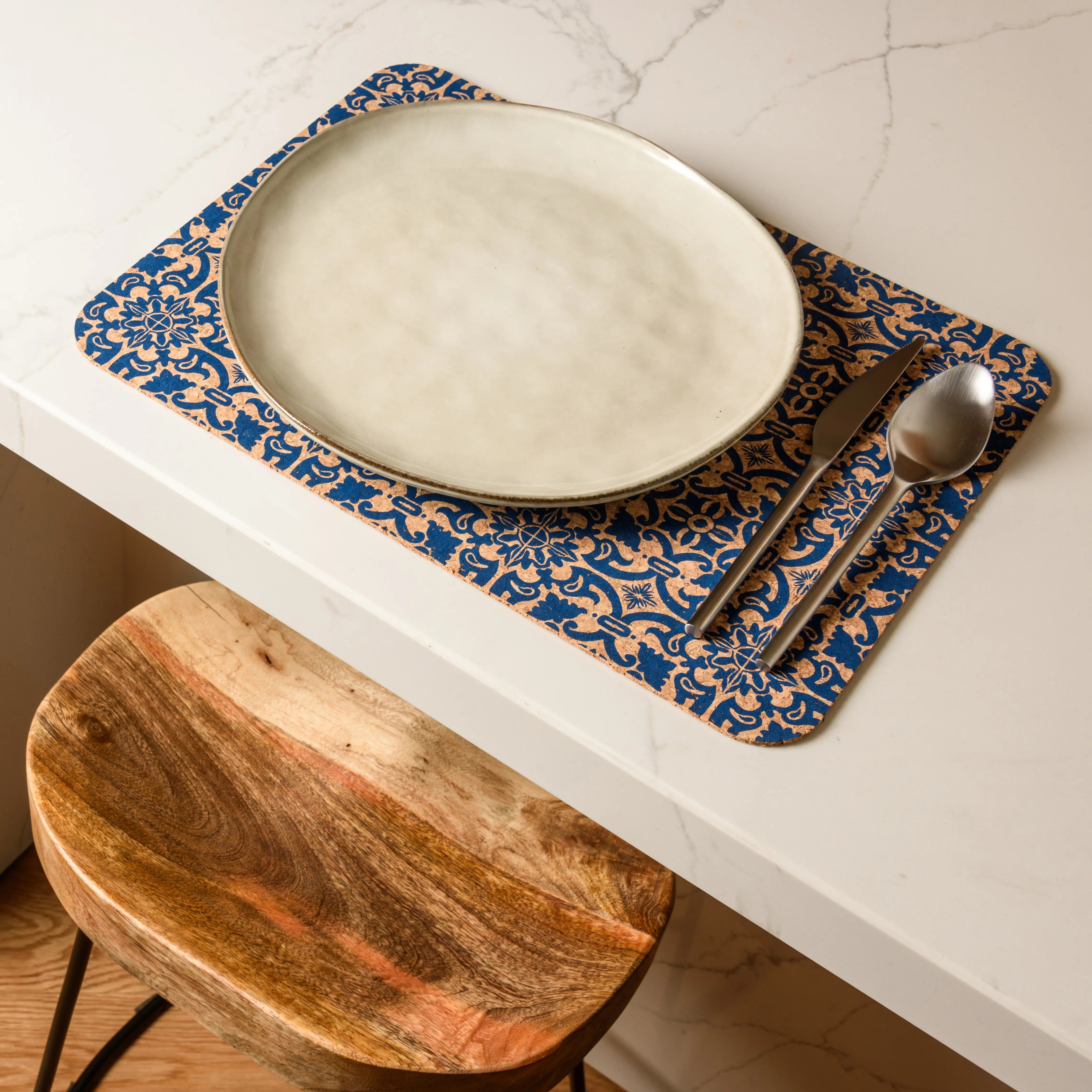 Buy Tile Printed Cork Placemats | Rectangular – Portuguese Treasures
