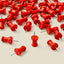 Wooden Red Push Pins High Hat Style | 80 pcs
