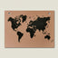 World Map Cork Notice Board