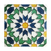 Handmade Hispano Arabe Relief Tiles SN13b