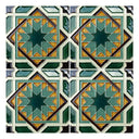 Handmade Hispano Arab Relief Tiles SN22