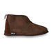 Dark Brown Merino Sheepskin Slipper Boots Thin Soles