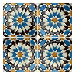 Handmade Hispano Arab Relief Tiles SN13