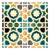 Handmade Hispano Arabic Relief Tiles SN34