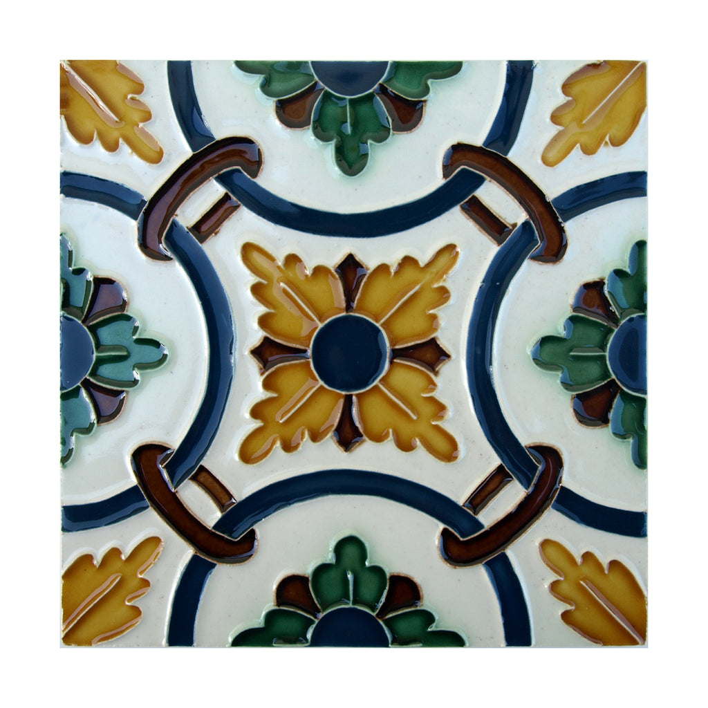 Handmade Hispano Arabic Relief Tiles SN3