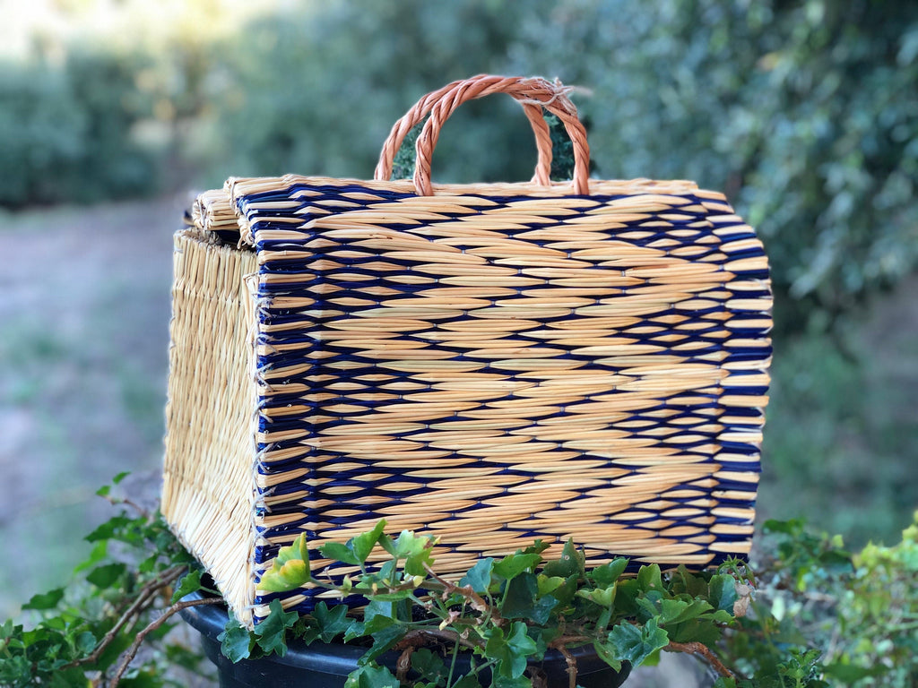 Natural Straw Reed Basket Bag 26