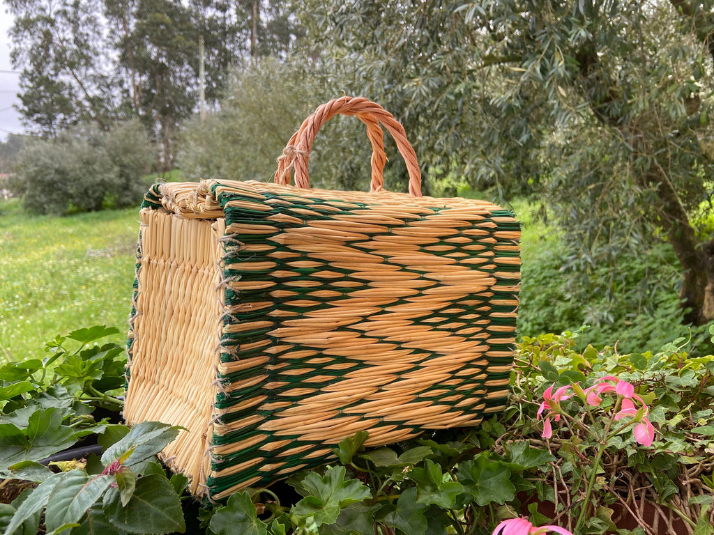 Natural Straw Reed Basket Bag 28