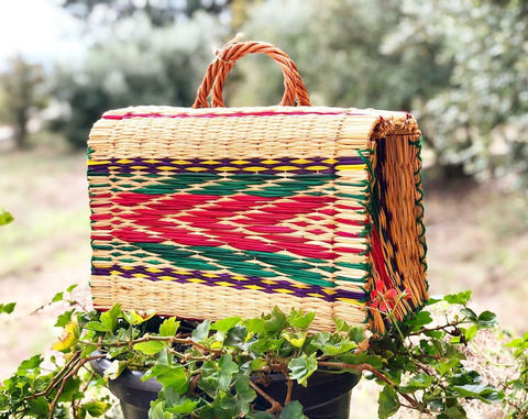 Natural Straw Reed Basket Bag 5