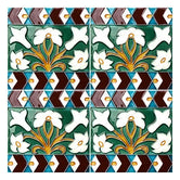 Handmade Hispano Arab Relief Tiles SN21