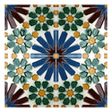 Handmade Hispano Arab Relief Tiles SN23