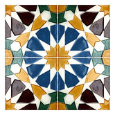 Handmade Hispano Arab Relief Tiles SN37
