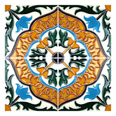 Handmade Hispano Arab Relief Tiles SN41