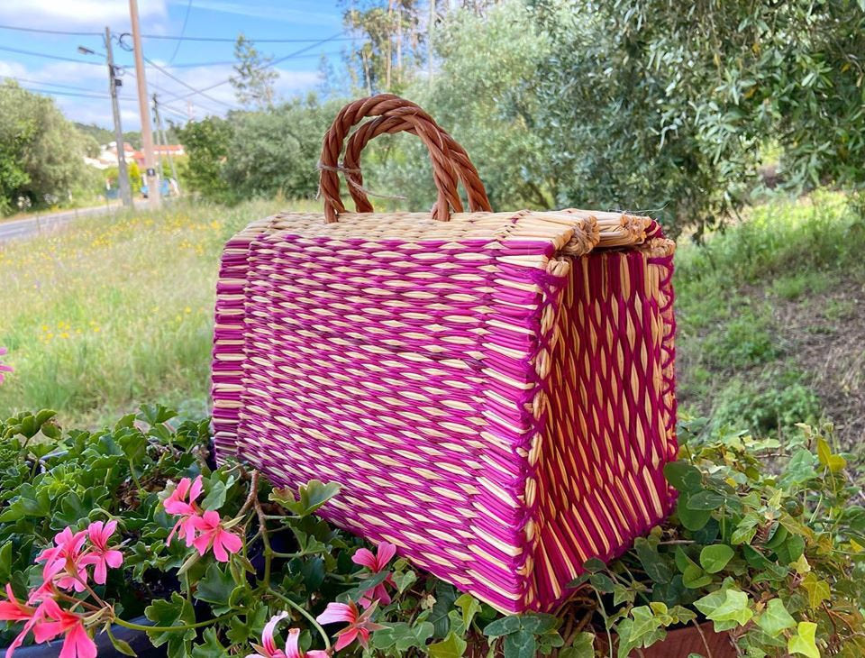 Natural Straw Reed Basket Bag 18
