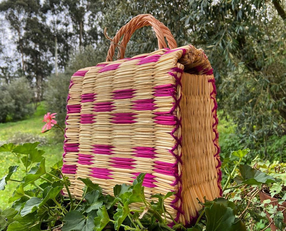 Natural Straw Reed Basket Bag 7