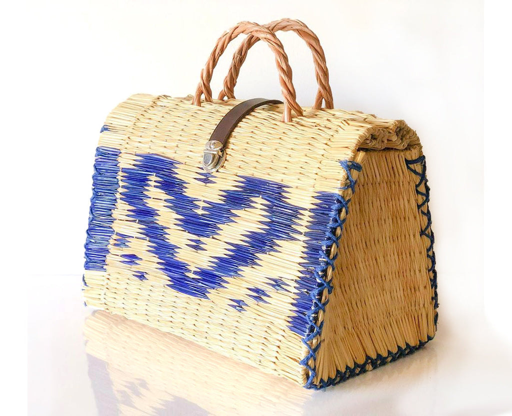 Natural Straw Reed Basket Bag 16