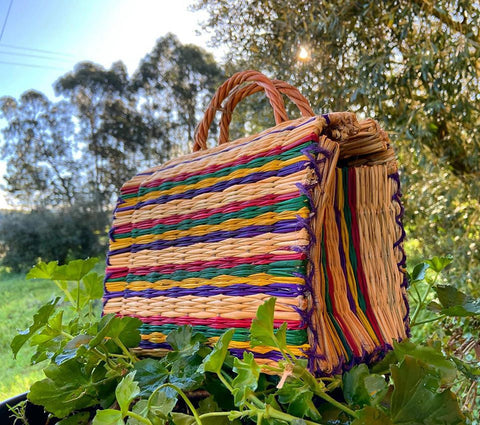 Natural Straw Reed Basket Bag 21
